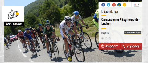 Tour de France arrivée à Bagnères de Luchon