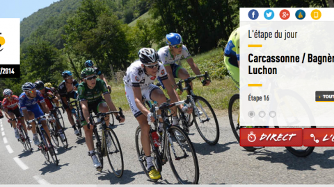Tour de France arrivée à Bagnères de Luchon