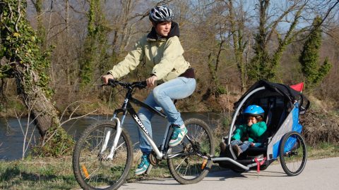 Balades à vélo sur les berges de la Garonne